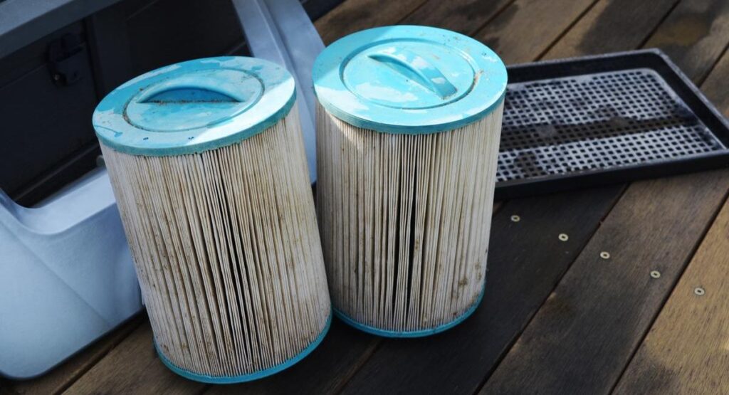 Dirty Hot Tub Filters