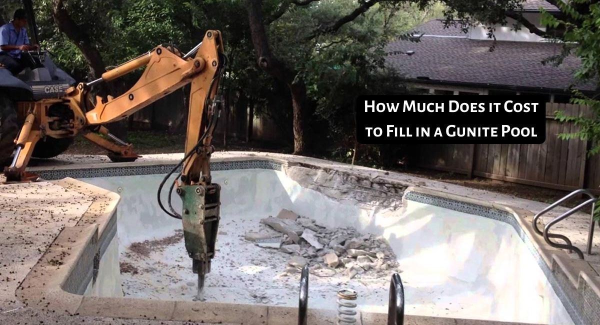 How Much Does it Cost to Fill in a Gunite Pool