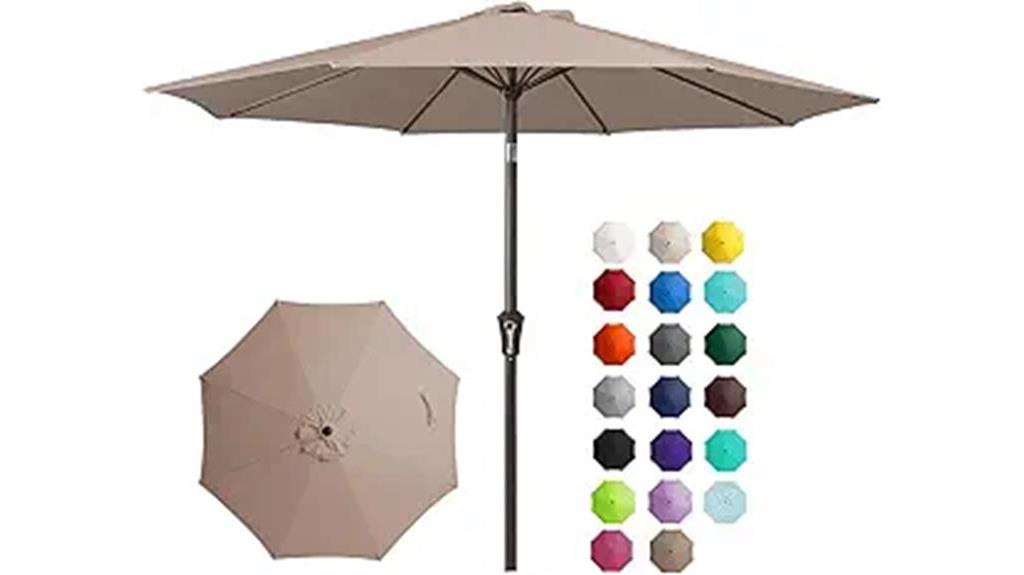 9ft outdoor patio umbrella