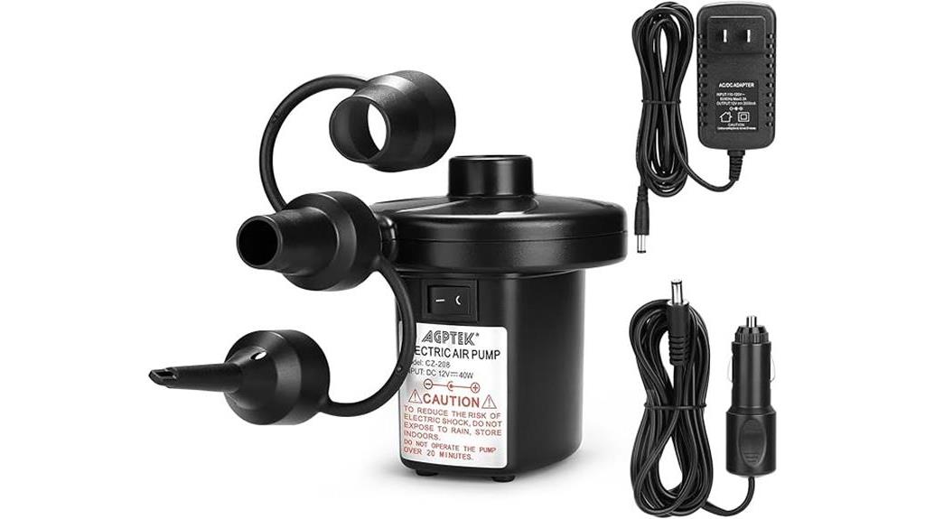 agptek portable air pump