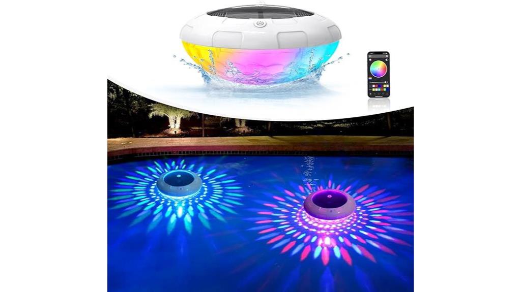 app controlled solar pool lights