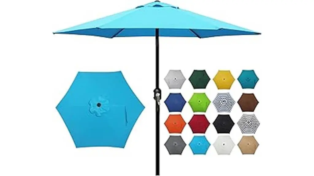 5 Best Umbrellas for Pool Sun Shelves to Keep You Cool and Protected blissun 7 5 ft umbrella