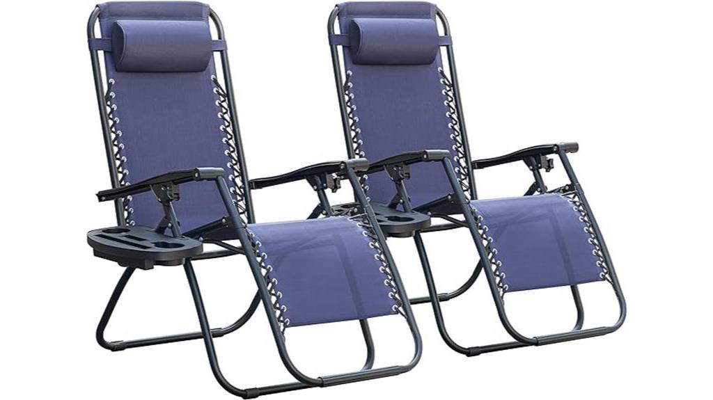 blue zero gravity chairs