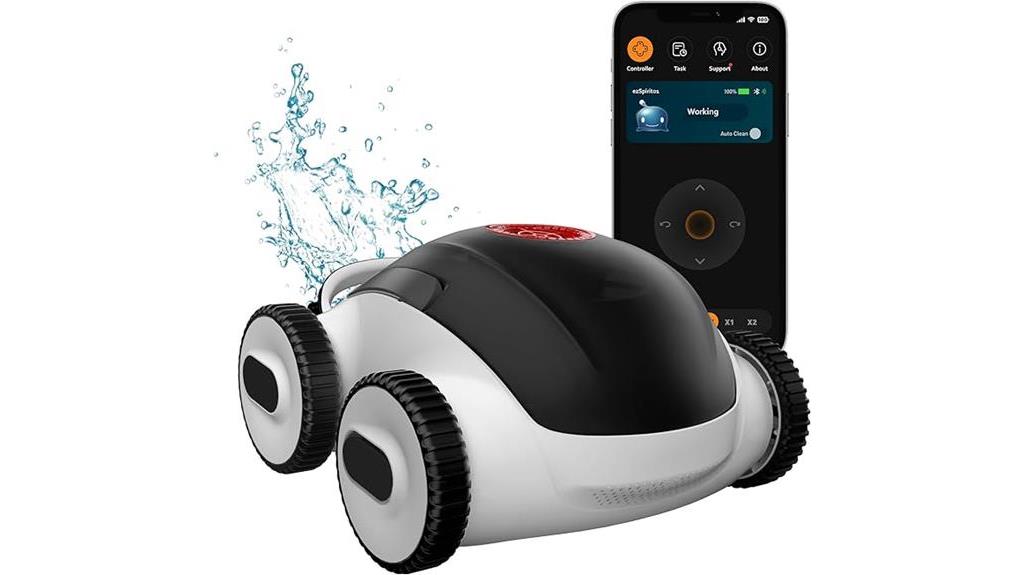 cordless robotic pool vacuum