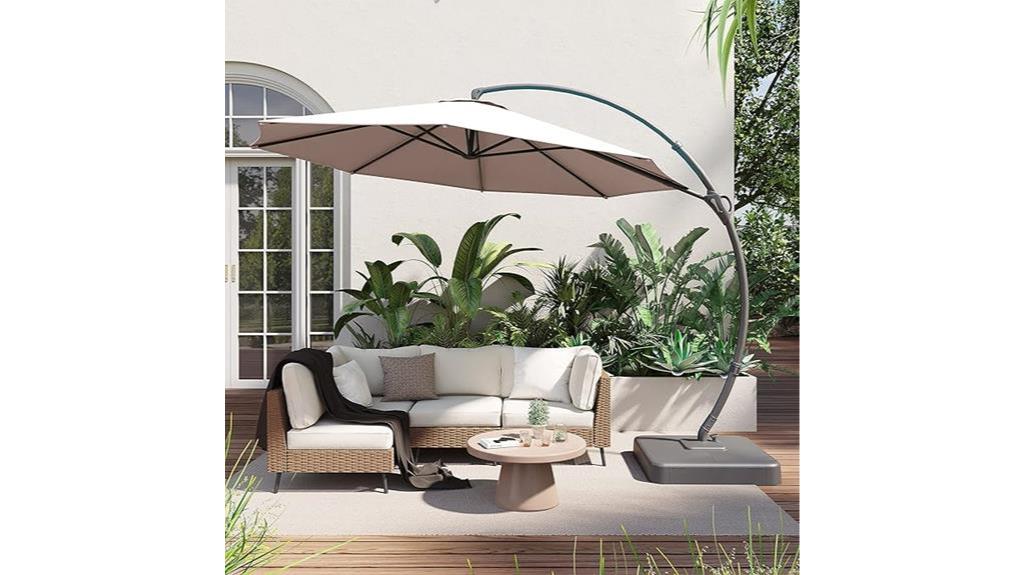 deluxe cantilever patio umbrella