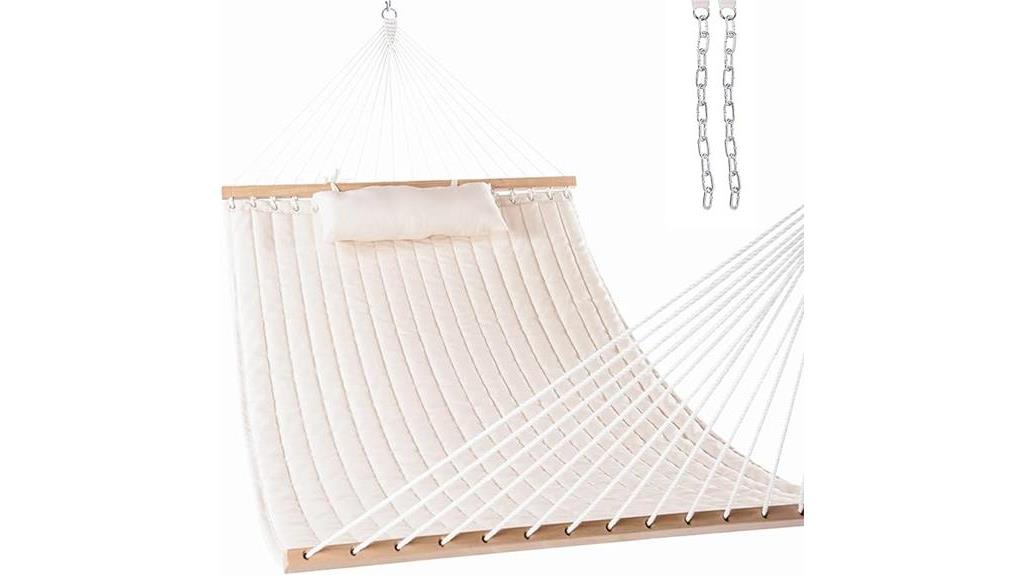 double quilted fabric hammock