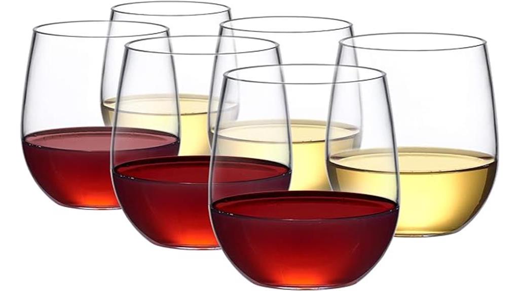 durable tritan wine glasses