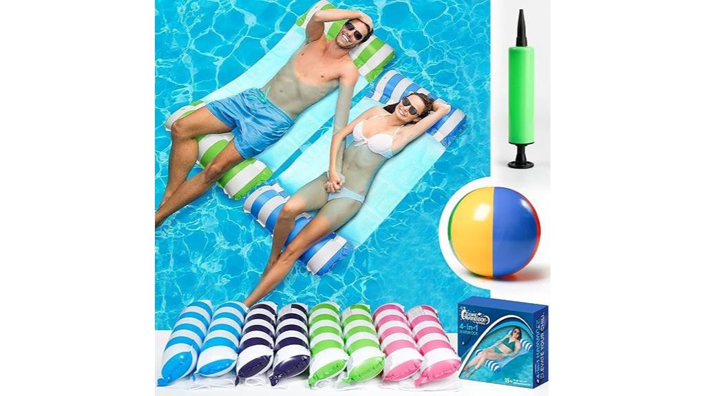 inflatable hammock pool floats