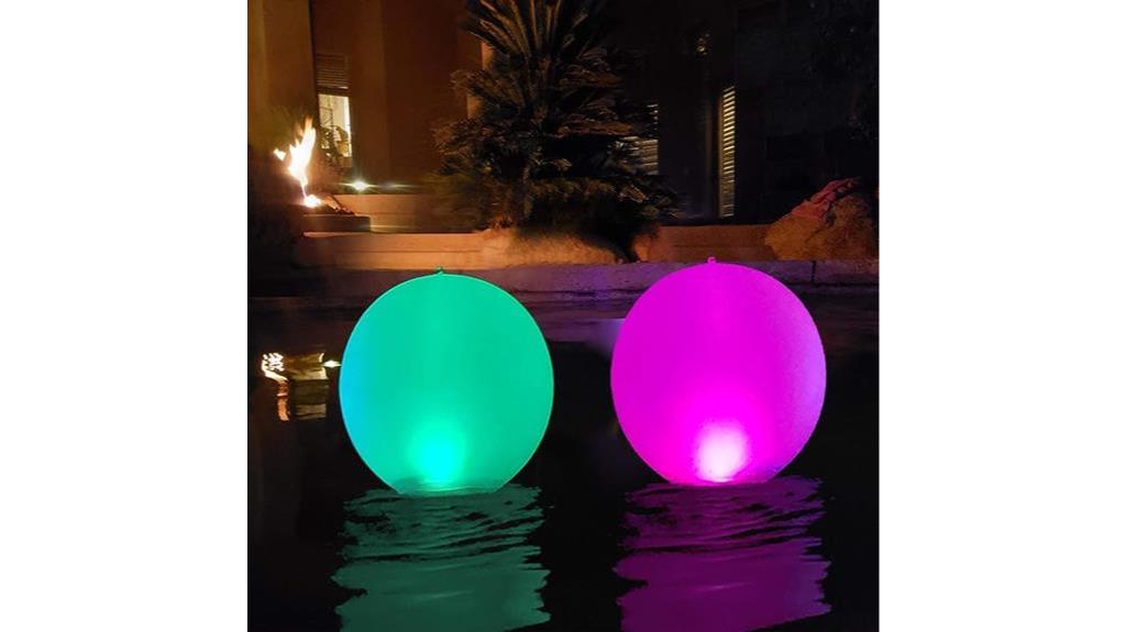 inflatable solar pool lights