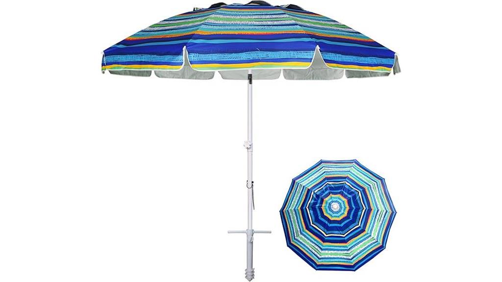 large beach umbrella protection