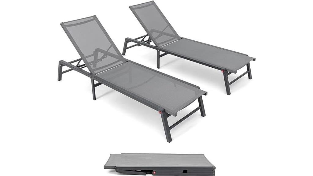 outdoor aluminum lounge chairs