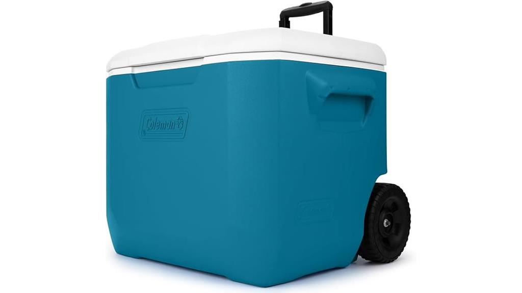 portable 60qt wheeled cooler