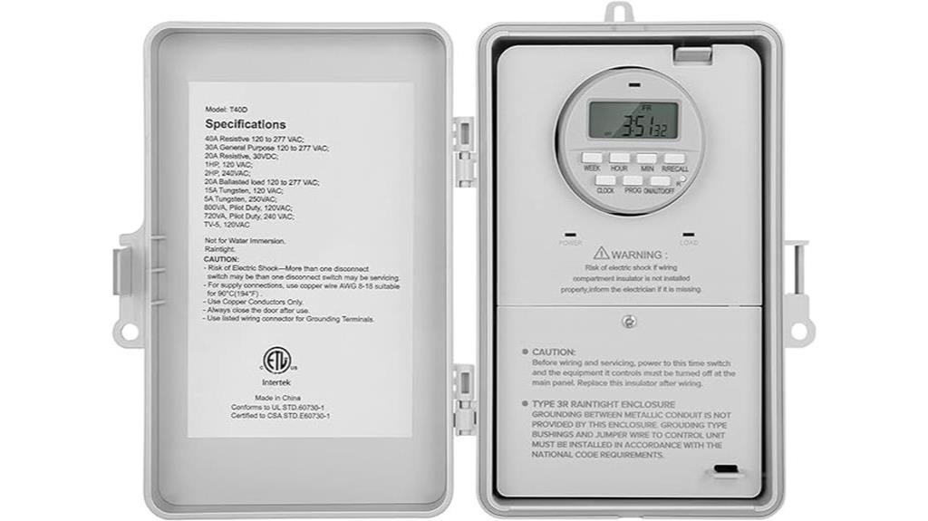 programmable pool timer device