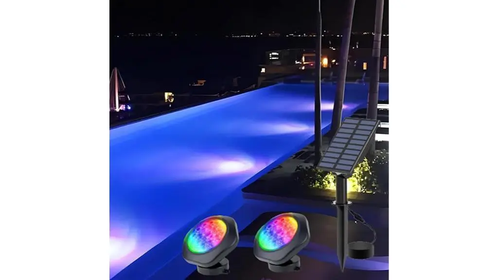 5 Best Underwater Solar Pool Lights to Illuminate Your Swimming Oasis rechargeable color changing lights