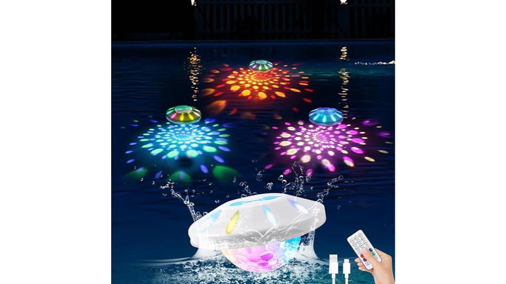 rechargeable floating pool light