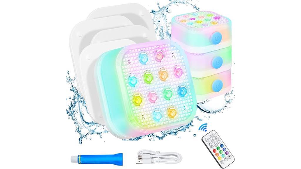 remote controlled floating pool lights