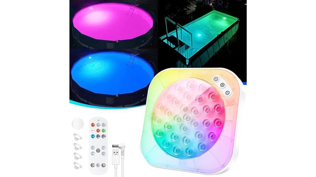 remote controlled underwater pool lights