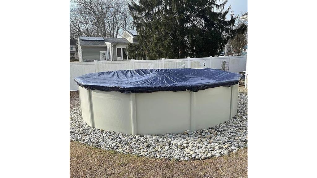 round winter pool cover