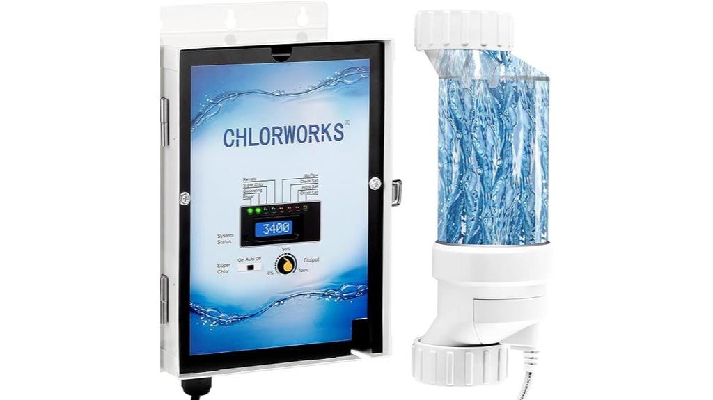 salt chlorine generator pool system