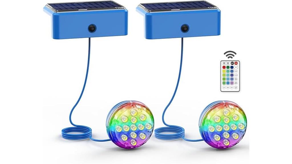 solar submersible pool lights