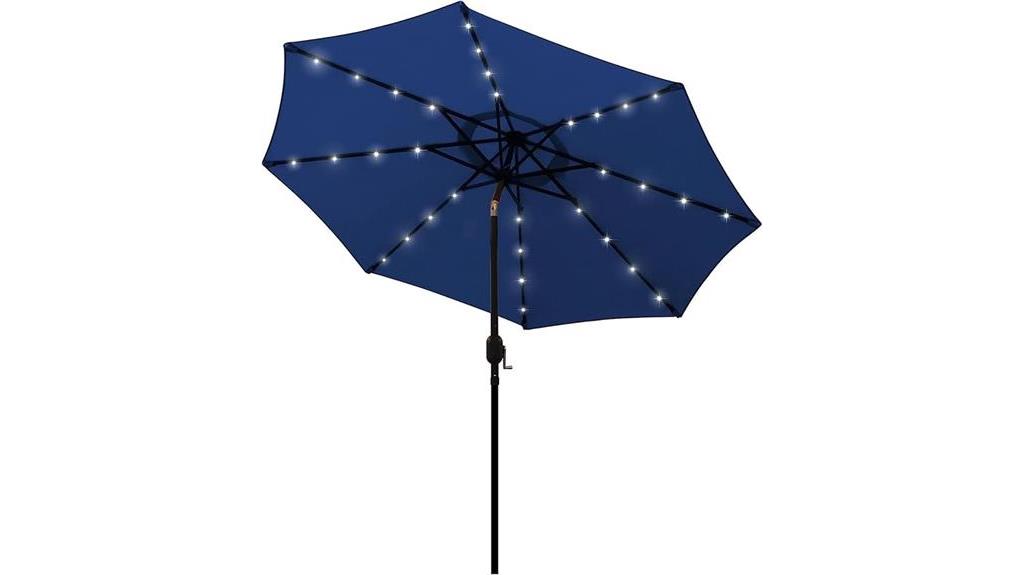 solar umbrella with led lights