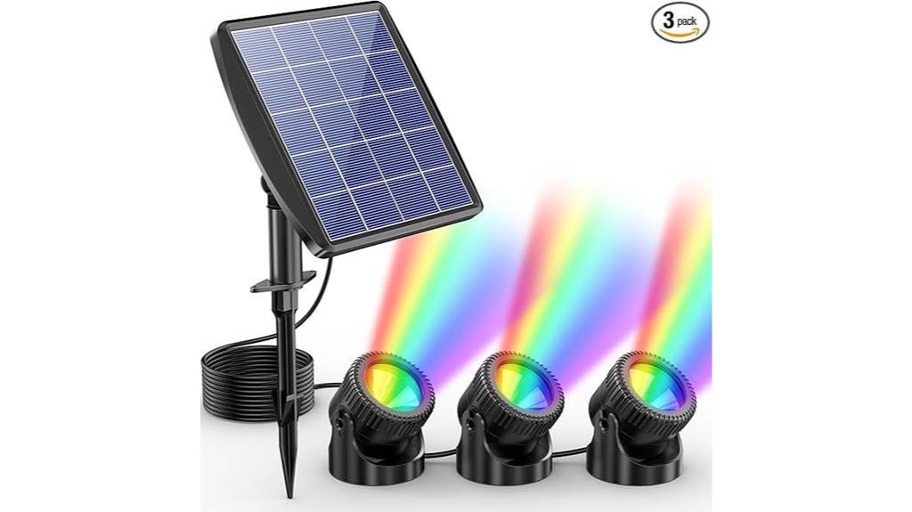 waterproof rgb solar lights