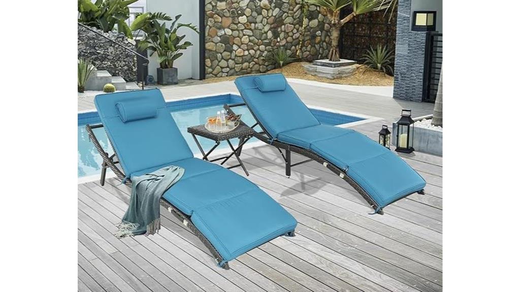 wicker lounge chairs set