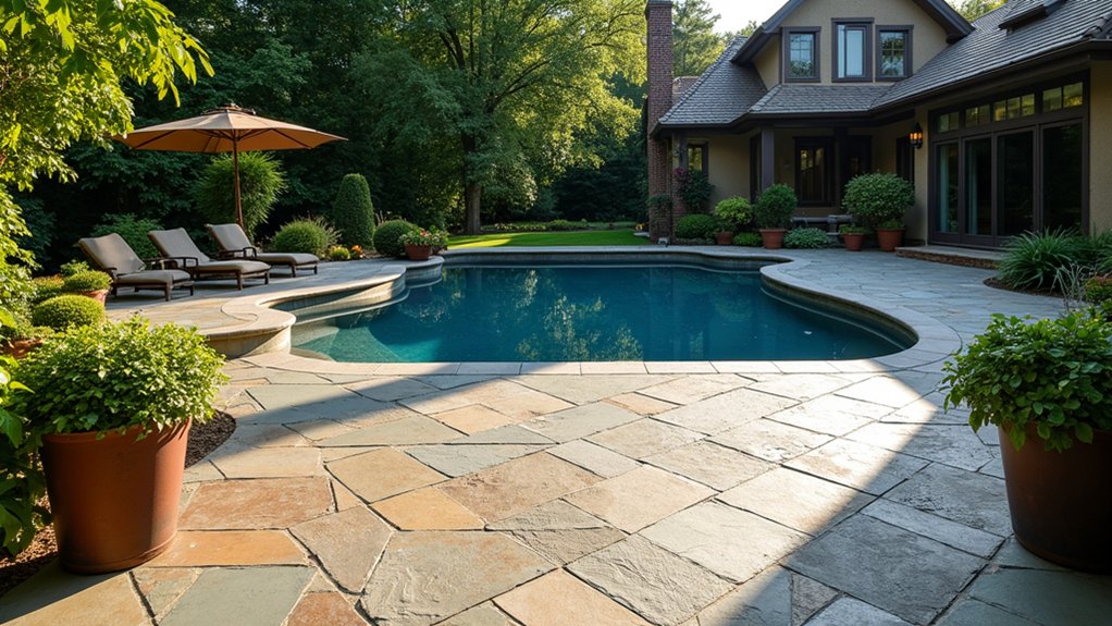 19 Smart Pool Deck on a Budget Ideas That Look Expensive affordable natural stone options