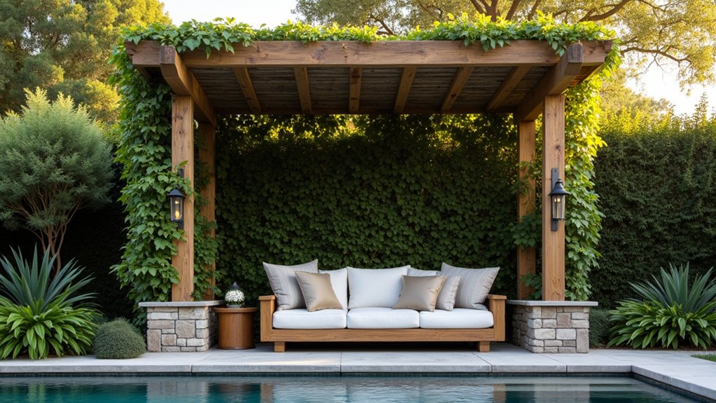 23 Creative Pool Ideas on a Budget That Still Look Luxurious affordable small poolside pergola