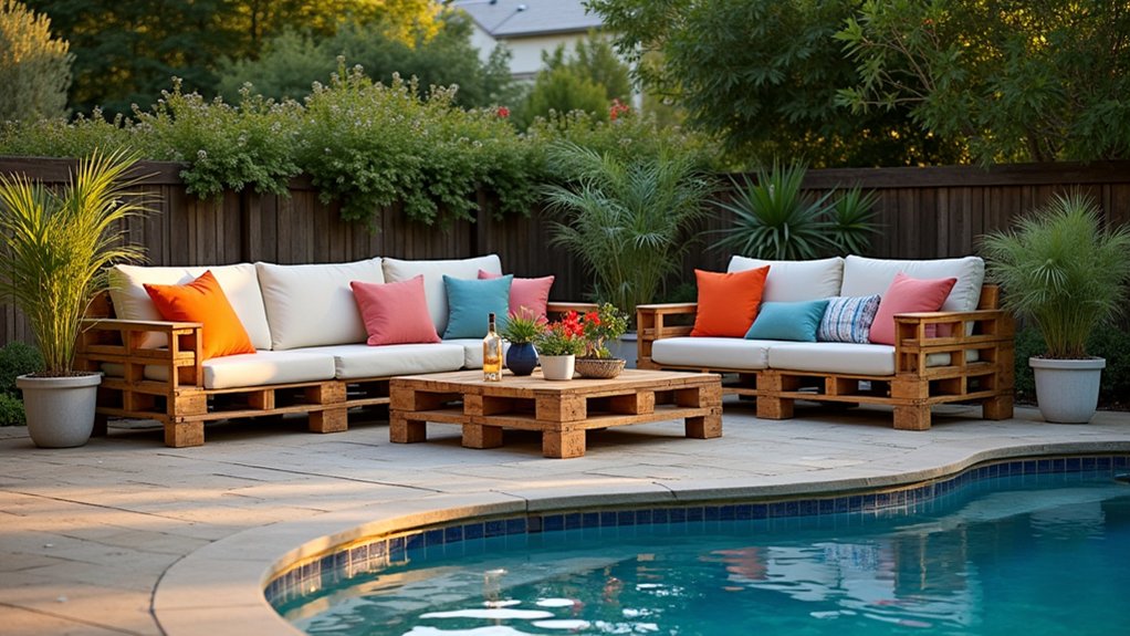 17 Clever DIY Pool Deck Above Ground on a Budget Projects That Work affordable stylish outdoor furniture