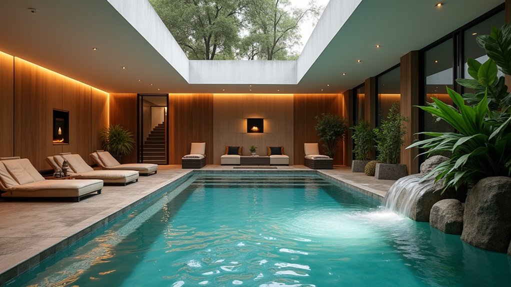 20 Indoor Pool Ideas That Bring the Spa Home ambient music sound system