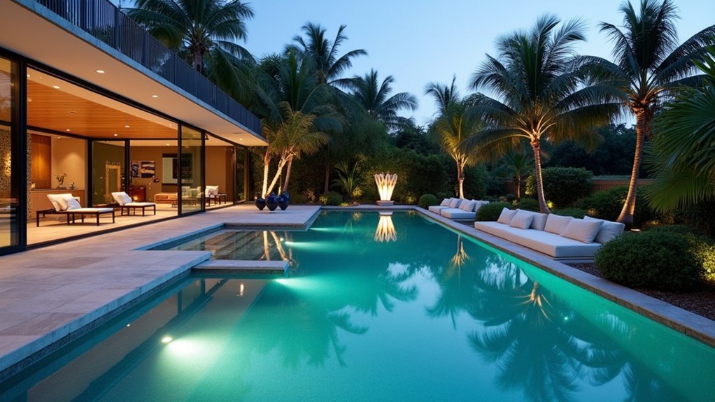 aquatic relaxation with seating