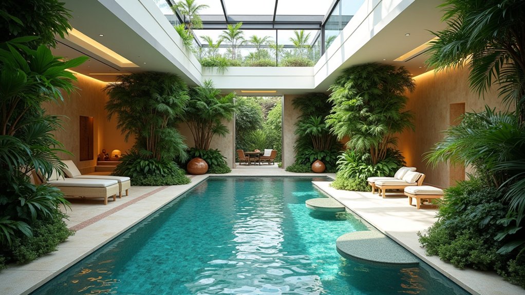 23 Indoor Pool Design Ideas for Year-Round Enjoyment artistic aquatic oasis transformation
