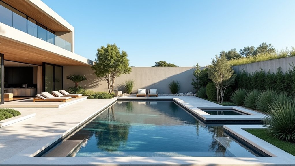 23 Smart Pool Design Concepts to Plan the Perfect Space bold geometric pool design