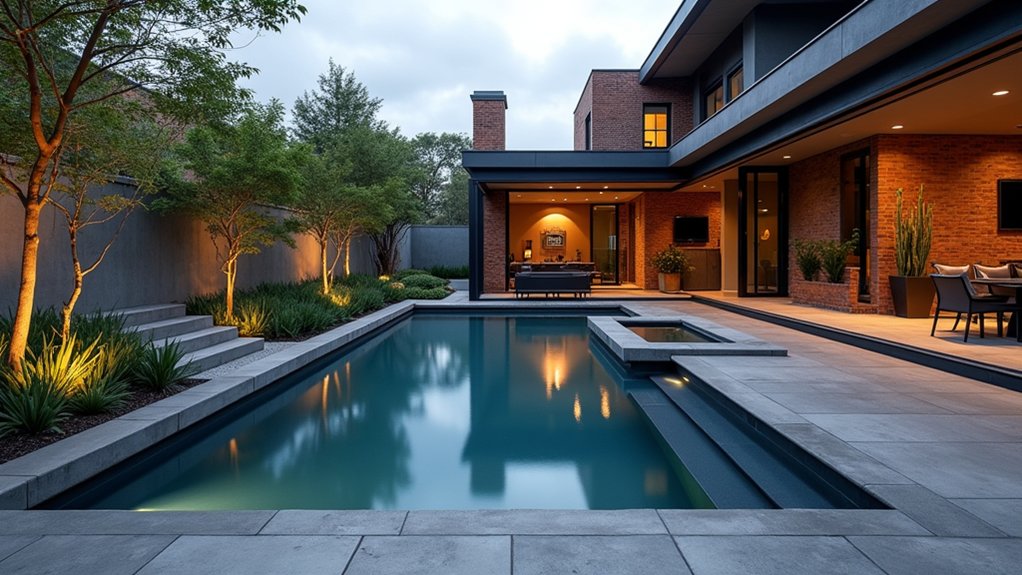 15 Square Pool Design Ideas That Are Bold and Balanced bold industrial pool design