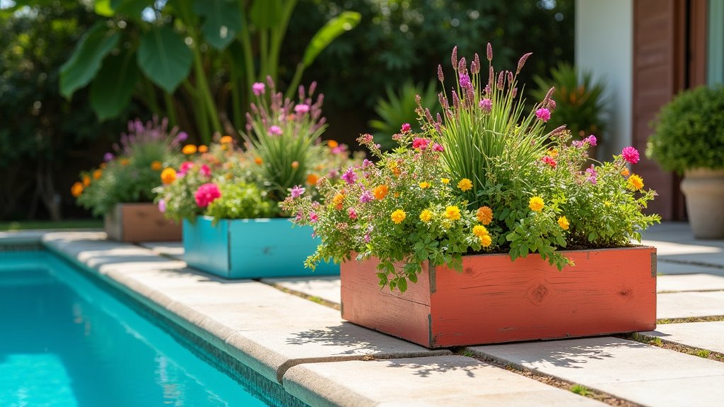 15 Clever Cheap Pool Landscaping Ideas That Stretch Your Dollar budget friendly diy planters