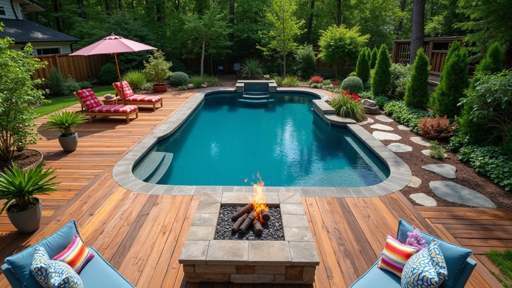 budget friendly pool deck ideas