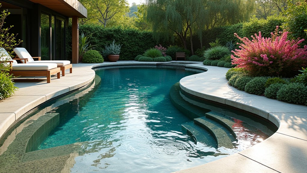 20 Gorgeous Small Backyard Pool Ideas for Compact Spaces cascading multi level pool oasis