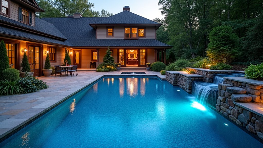 20 Inground Pool Ideas to Elevate Your Outdoor Living chic spa pool relaxation retreat