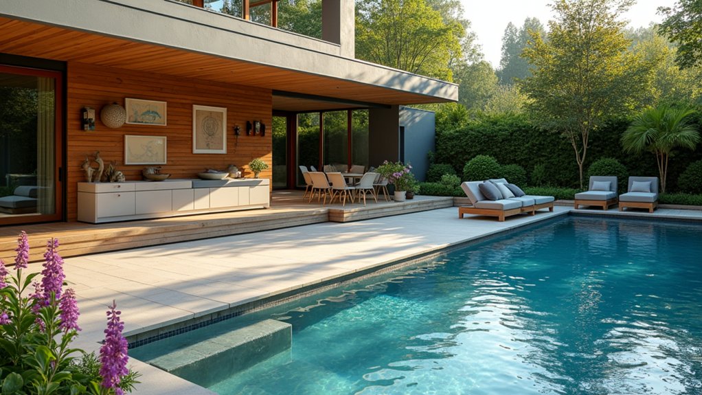 17 Easy Pool Deck Update Ideas That Make a Big Impact clever poolside storage options