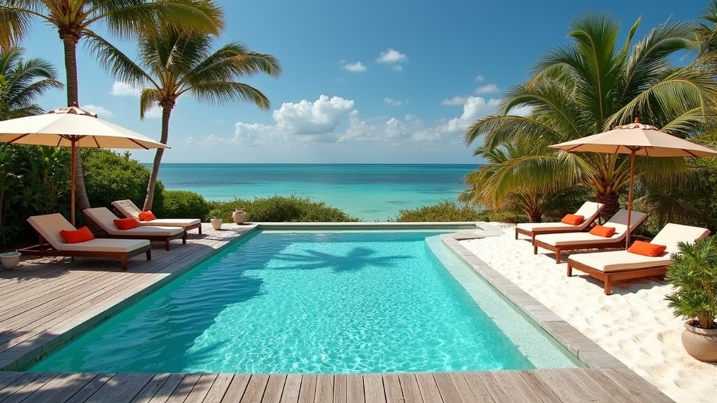 18 Stunning Backyard Pool Ideas to Transform Your Outdoor Space coastal escape backyard oasis