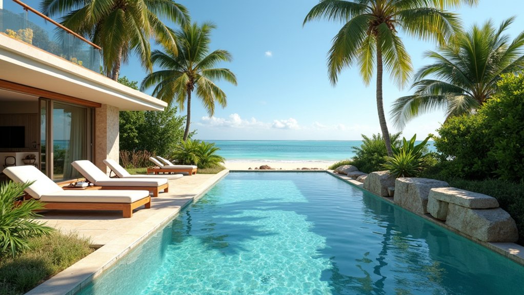 20 Inground Pool Ideas to Elevate Your Outdoor Living coastal retreat beach entry