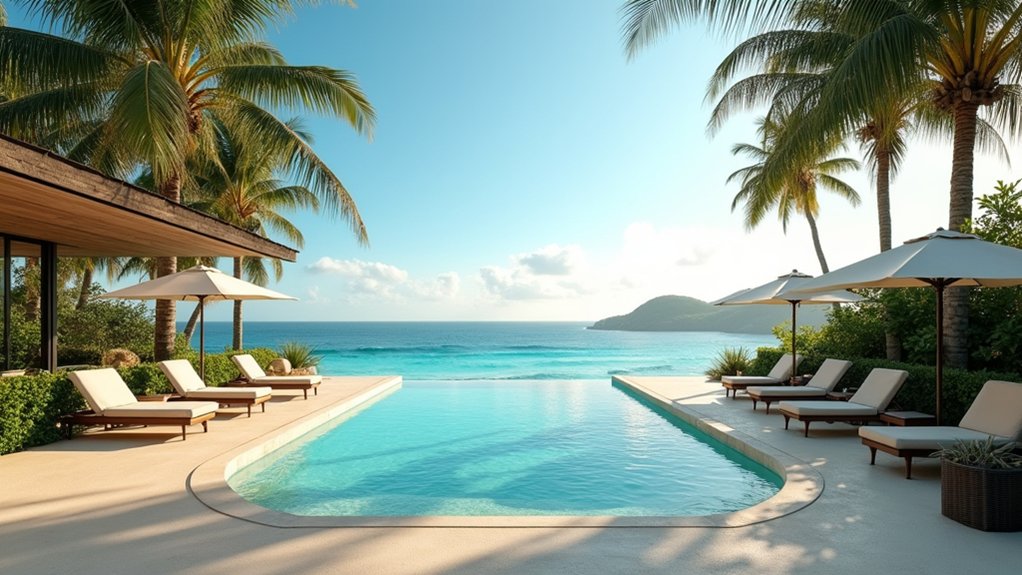 20 Resort Pool Ideas That Feel Like a Vacation at Home coastal tranquility backyard retreat