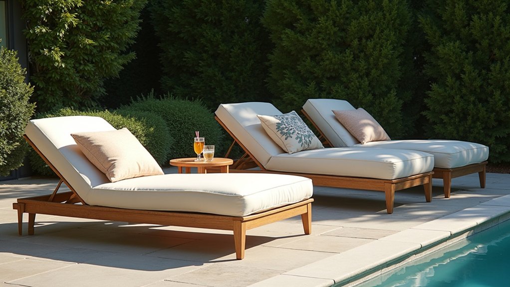 17 Easy Pool Deck Update Ideas That Make a Big Impact comfortable chic lounge chairs