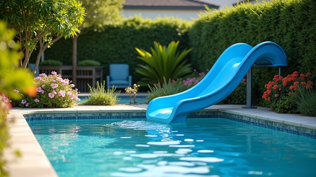 20 Pool Ideas With Slide Additions for Family Fun compact fun for pools