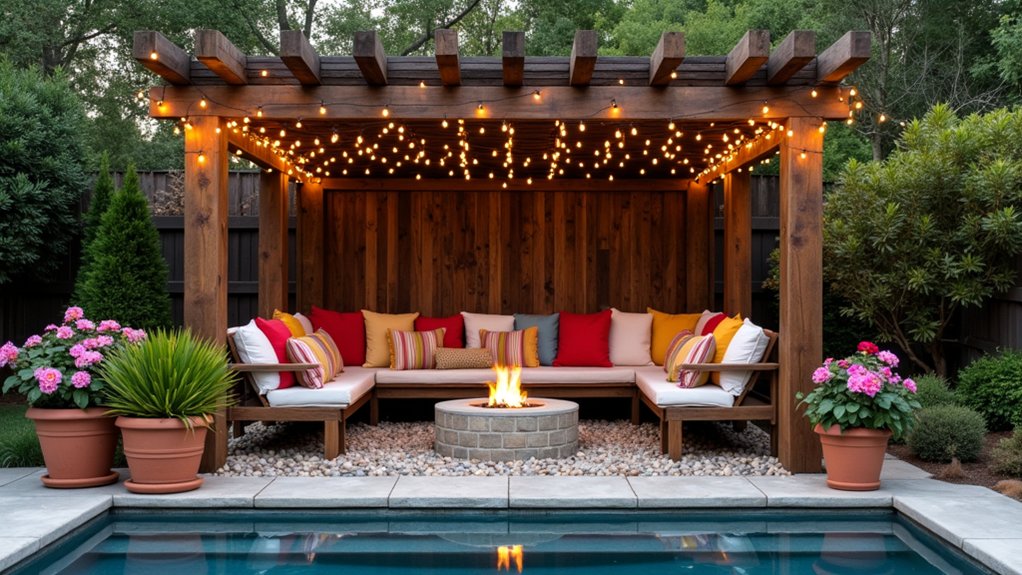 15 Clever Cheap Pool Landscaping Ideas That Stretch Your Dollar cozy chic outdoor retreat