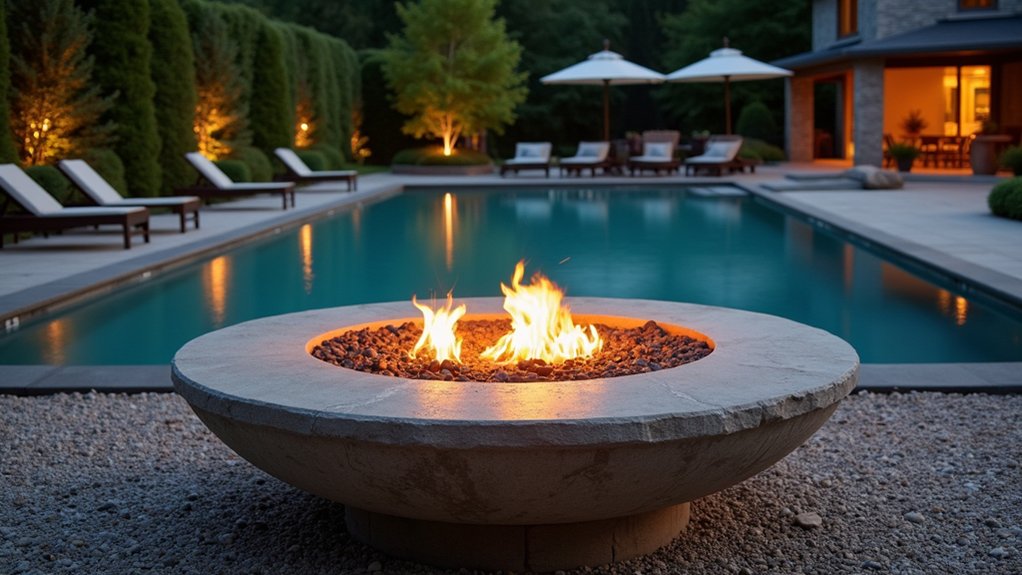 23 Creative Pool Ideas on a Budget That Still Look Luxurious cozy fire pit ambiance