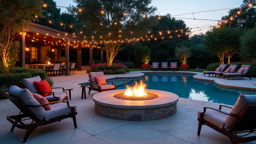 cozy fire pit retreat