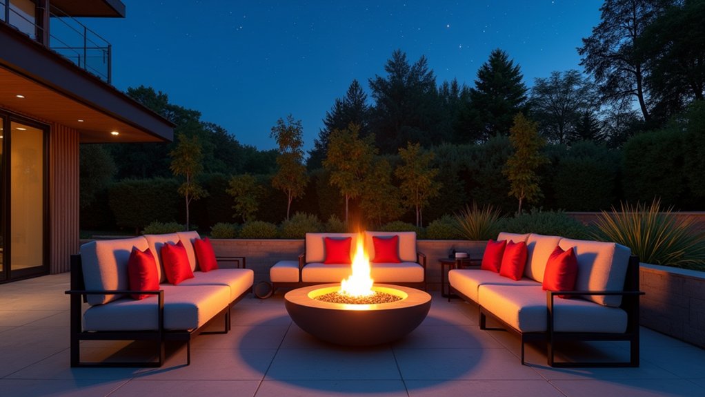 17 Fresh Pool Deck Furniture Ideas to Complete Your Outdoor Setup cozy fire pit seating