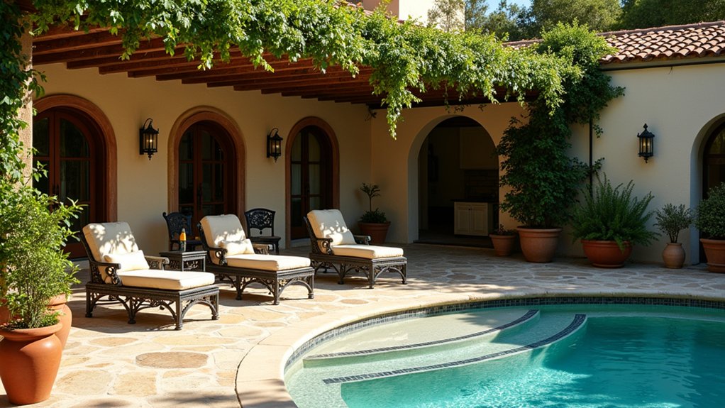 18 Mediterranean Pool Design Ideas for Timeless Style cozy mediterranean poolside oasis